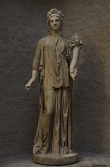 Images Dated 29th December 2012: Sculpture. The ancient torso (Artemis statue). Was restored