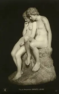 Nov18 Prints: Sculpture Erste Liebe ( First Love ) by Felix Pfeiffer