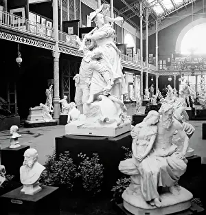 Sculpure Prints: The Sculpture Hall, Exposition Universelle, Paris in 1889