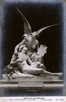 Sculpture L Immortalite by Leon Longepied
