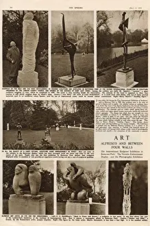 Sculptures on display as part of the Festival of Britain