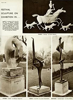 Battersea Collection: Sculptures on display as part of the Festival of Britain