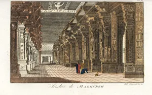 Raja Gallery: Sculptures in the Thirumalai Nayak Palace, Madurai, India