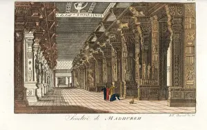 Raja Prints: Sculptures in the Thirumalai Nayak Palace, Madurai, India
