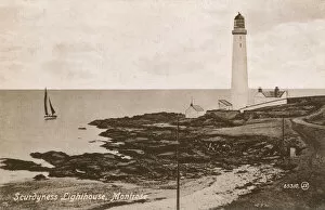 Images Dated 26th November 2018: Scurdyness Lighthouse, Montrose, Scotland