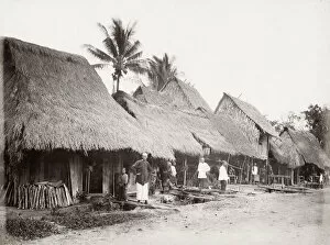 Roofs Collection: SE Asia, probably Malay peninsula, traditional houses
