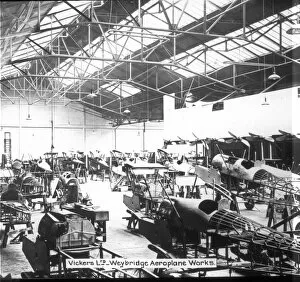 SE5a production at the Vickers Weybridge Aeroplane Works
