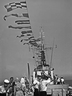 Sea Cadets on board ship