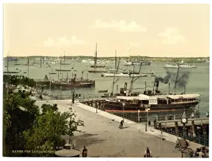 Kiel Prints: From the Sea Garden, the harbor, Kiel, Schleswig-Holstein, G