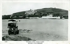 Images Dated 5th August 2015: Sea Horse Ferry, Burgh Island, Kingsbridge, England