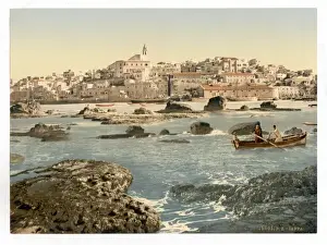 Jaffa Prints: From the sea, Jaffa, Holy Land, (i. e. Israel)