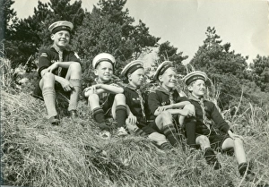 1950s Childhood Gallery: Sea Scout Patrol Walthamstow on a day out
