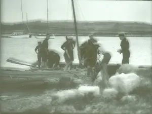 Sea Scouts coming ashore