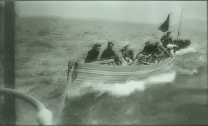Towing Prints: Sea Scouts in cutter under tow