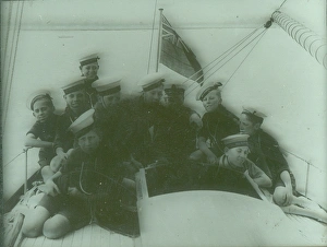 Images Dated 25th January 2012: Sea Scouts on deck