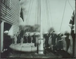 Hoist Prints: Sea Scouts hoisting the colours