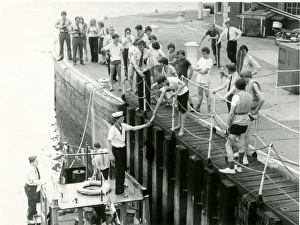 Images Dated 23rd January 2012: Sea Scouts at Limehouse Basin, London Docks