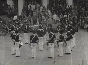 A patrol of boy scouts