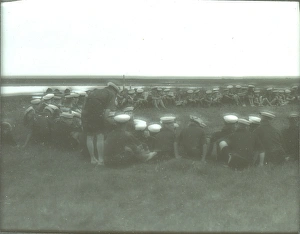 Sea Scouts receiving instruction