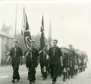Images Dated 23rd January 2012: Sea Scouts on St Georges Day parade
