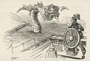 Startled Prints: Sea Serpent Rears Up