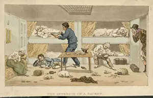 Seasickness Prints: Sea-Sick below Deck