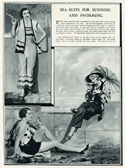 Images Dated 17th January 2017: Sea-suits for sunning and swimming 1930
