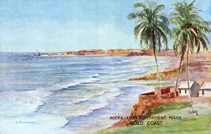 Images Dated 29th September 2016: Sea view of Accra, Ghana, Gold Coast, West Africa