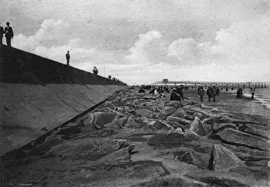 Galveston Prints: Sea Wall, Galveston, Texas, USA