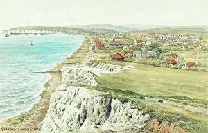 Cliffs Collection: Seaford, East Sussex, viewed from the cliffs
