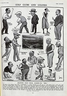 Caricatures Collection: Seaford Golf Club cartoons