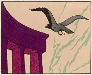Sea Gull Prints: Seagull and columns
