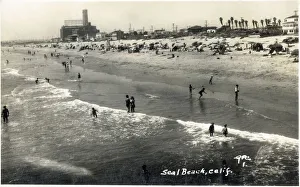 Seal Prints: Seal Beach, Orange County, California, USA