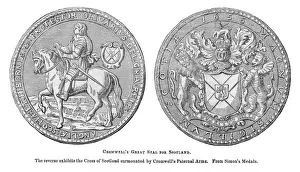 Surmounted Prints: Seal for Scotland 1656