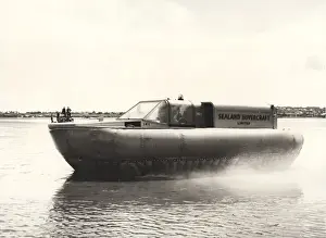 Hovercraft Prints: Sealand SH1 hovercraft on trial at Marine Lake