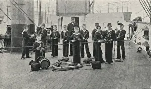 Business Man Prints: Seamanship Class, Training Ship Wellesley, North Shields