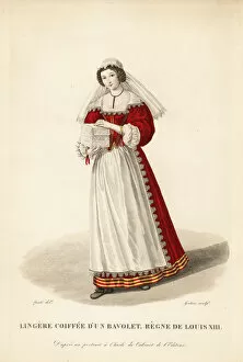 Seamstress in Bavolet, reign of Louis XIII, 1610-1643