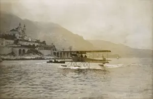 Contest Prints: Seaplane taking off at Monte Carlo, Principality of Monaco