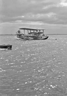 Floats Prints: Seaplane on water