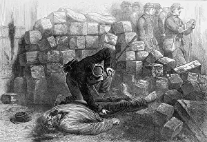 Searching Prints: Searching a body; Paris Commune 1871