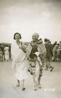 Bathe Prints: Seaside bathers after their dip in the sea