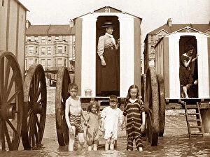 Swim Collection: Seaside Bathing Machines early 1900s