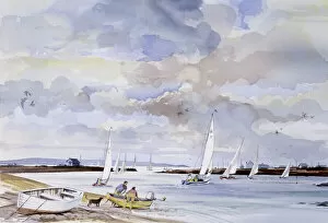 Sail Collection: Seaside boating scene