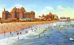 Images Dated 11th September 2018: Seaside hotels, Atlantic City, New Jersey