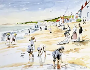 Coast Line Prints: Seaside scene - Turn of the Century