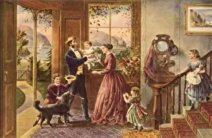 Greeted Prints: The Four Seasons of Life, Middle Age Date: 1868