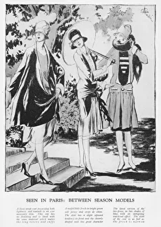 Couturiers Prints: Three Between Seasons models, Paris, 1926