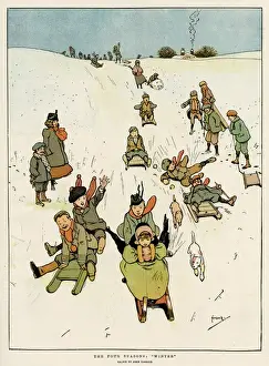 Seasons Prints: The Four Seasons, Winter, by John Hassall