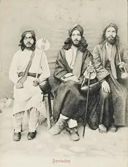 Seeker Prints: Seated Iranian Dervish Group
