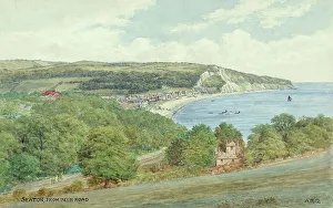 Seaton Prints: Seaton, Devon, viewed from Beer Road